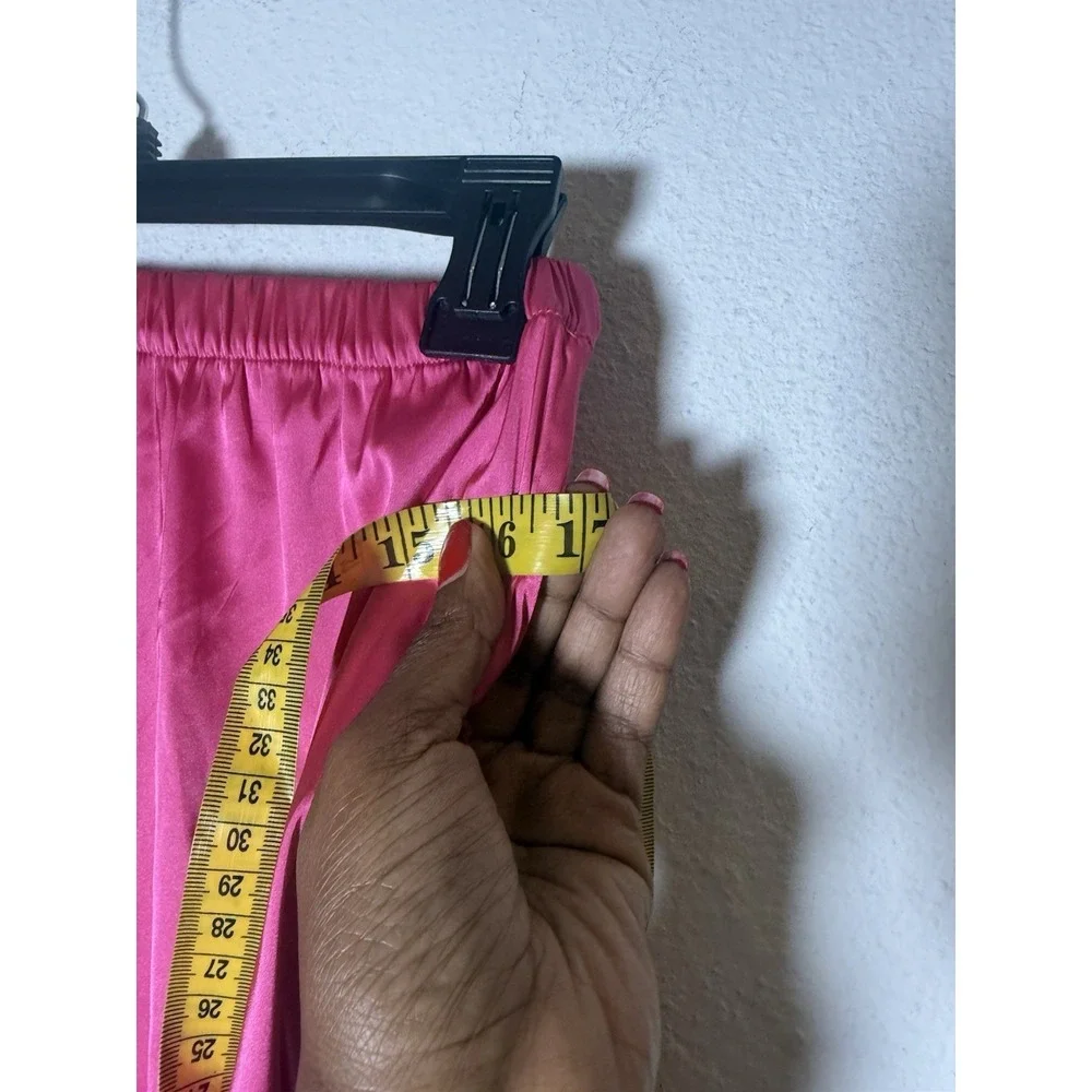 Heidi‎ Houston Pajamas Wide Leg Elastic Waist Pants Long Sleeve Top Set Size XS